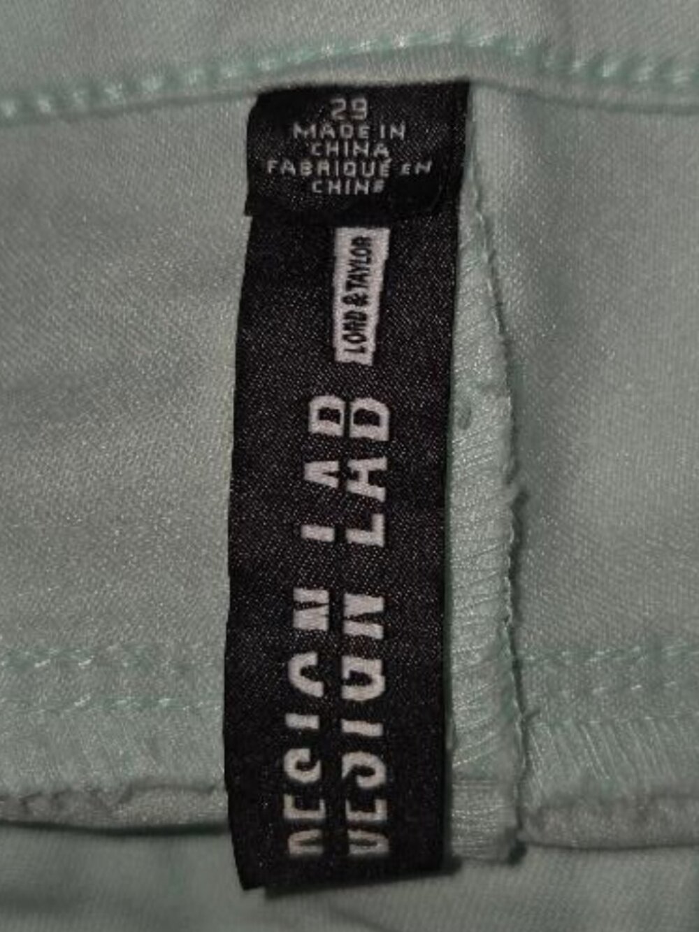 Design Lab Lord & Taylor Mint Green Skinny Jeans - Picture 6 of 6